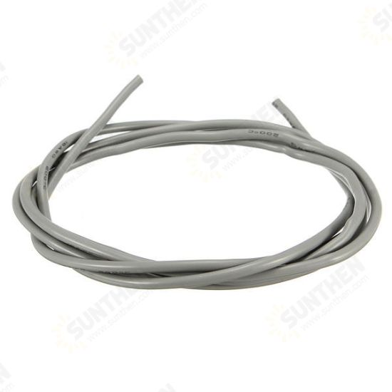 18AWG Flexible Silicone Wire Cable Soft High Temperature Tinned Copper Grey 1/3/5/10M