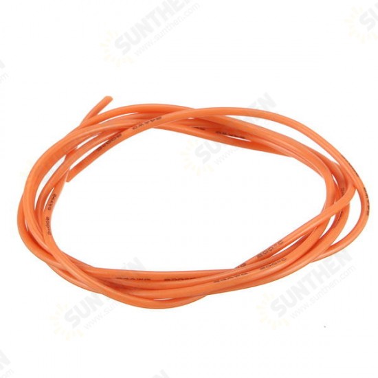 24AWG Flexible Silicone Wire Cable Soft High Temperature Tinned Copper Orange 1/3/5/10M