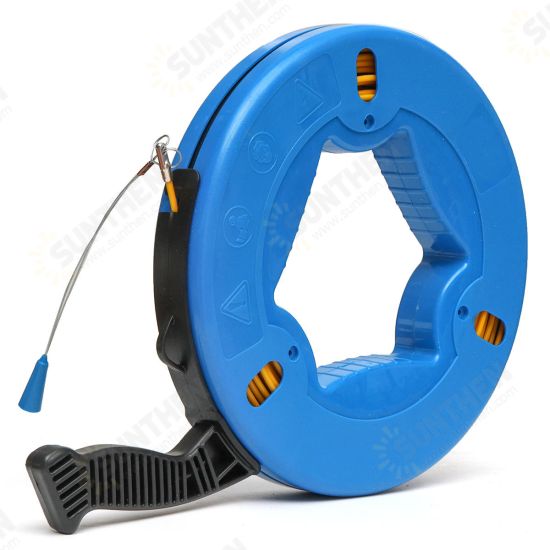 45m/60m/70m Fiberglass Cable Puller Fish Tape Reel Conduit Ducting Rodder Pulling Puller