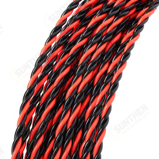 50M 6mm Spiral Cable Push Puller Fish Tape Reel Conduit Ducting Rodder Pulling Puller