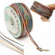 5Pcs 250M 8-Wire Colored Insulated P/N B-30-1000 30AWG Wire Wrapping Cable Wrap Reel