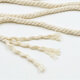 6mm Natural Cotton Cord Twine Braided Rope Cord Sash String Craft Macrame