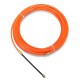 Cable Push Puller Reel Conduit Nylon Snake Fish Tape Wire Orange 4mm 15m