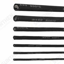 1 Meter Black Silicone Wire Cable 10/12/14/16/18/20/22AWG Flexible Cable 1 Meter Black Silicone Wire Cable 10/12/14/16/18/20/22AWG Flexible Cable
