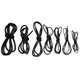 1 Meter Black Silicone Wire Cable 10/12/14/16/18/20/22AWG Flexible Cable