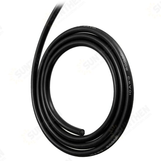 1 Meter Black Silicone Wire Cable 10/12/14/16/18/20/22AWG Flexible Cable