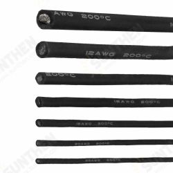 10 Meter Black Silicone Wire Cable 10/12/14/16/18/20/22AWG Flexible Cable 10 Meter Black Silicone Wire Cable 10/12/14/16/18/20/22AWG Flexible Cable