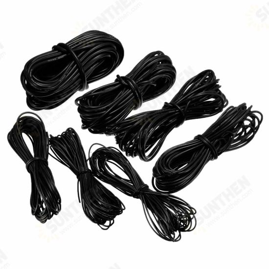 10 Meter Black Silicone Wire Cable 10/12/14/16/18/20/22AWG Flexible Cable