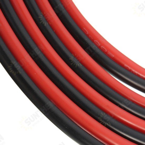 12 AWG 10 Feet 3M Gauge Silicone Wire Flexible Stranded Copper Cables For RC Circuit