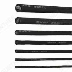 2 Meter Black Silicone Wire Cable 10/12/14/16/18/20/22AWG Flexible Cable 2 Meter Black Silicone Wire Cable 10/12/14/16/18/20/22AWG Flexible Cable