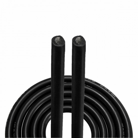 2 Meter Black Silicone Wire Cable 10/12/14/16/18/20/22AWG Flexible Cable