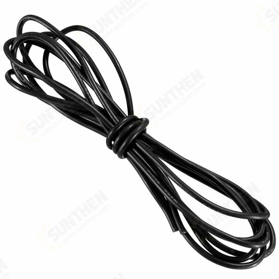 2 Meter Black Silicone Wire Cable 10/12/14/16/18/20/22AWG Flexible Cable