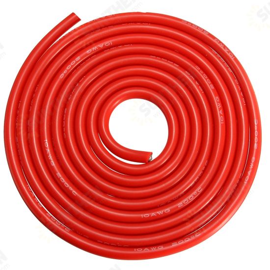 2 Meter Red Silicone Wire Cable 10/12/14/16/18/20/22AWG Flexible Cable