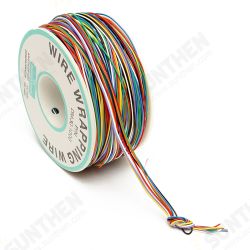 250M 8-Wire Colored Insulated P/N B-30-1000 30AWG Wire Wrapping Cable Wrap Reel 250M 8-Wire Colored Insulated P/N B-30-1000 30AWG Wire Wrapping Cable Wrap Reel