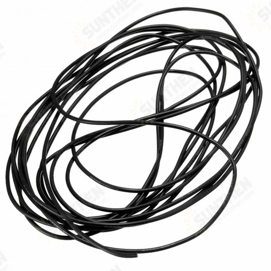 5 Meter Black Silicone Wire Cable 10/12/14/16/18/20/22AWG Flexible Cable