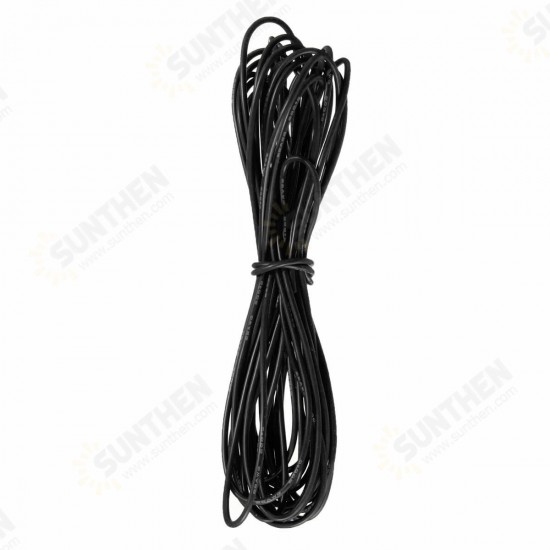 5 Meter Black Silicone Wire Cable 10/12/14/16/18/20/22AWG Flexible Cable