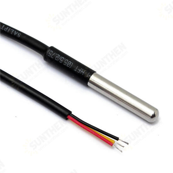 DS18B20 Waterproof Digital Temperature Temp Sensor Probe 1M 2M 3M 5M 10M 15M