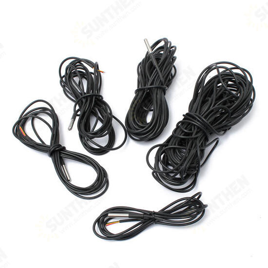 DS18B20 Waterproof Digital Temperature Temp Sensor Probe 1M 2M 3M 5M 10M 15M