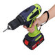 108VF 12800mAh Dual Speed Cordless Drill Multifunctional High Power Household Electric Drills W/ Accessories