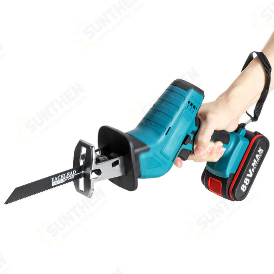 110-220V Electric Cordless Saber Saw 2 Batteries With 1 Charger Reciprocating Saw Body Only Cutting Woodworking