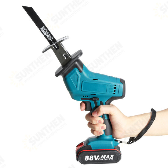 110-220V Electric Cordless Saber Saw 2 Batteries With 1 Charger Reciprocating Saw Body Only Cutting Woodworking