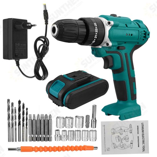 110V-240V Electric Drill Three Function Impact Drill With Charge and Battery