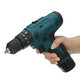 12V 1500mAh 3 IN 1 2 Speed Cordless Drill Driver Electric Screwdriver Hammer Flat Drill 18+3 Torque 10mm W/ None/1/2 Battery For Bosch BS1215