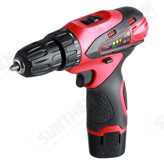 12V 1500mAh Electric Screwdriver Cordless Drill Mini Wireless Power Driver Power Tool W/ 1pc Battery