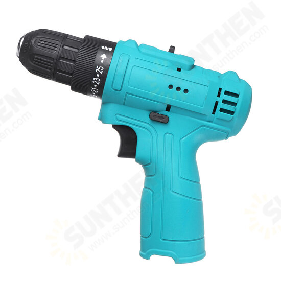 12V 25 Torque 2 Speed Cordless Electric Drill Rechargeable Screwdriver Without Battery