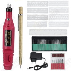 12V 54Pcs Electric Engraving Pen Kit Regulated Speed Mini DIY Etching Drilling Polishing Pen For Jewelry Diamond Wood 12V 54Pcs Electric Engraving Pen Kit Regulated Speed Mini DIY Etching Drilling Polishing Pen For Jewelry Diamond Wood