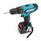 12V Cordless Electric Impact Drill Multi-function Hand Hammer Screwdriver Lithium Battery Rechargable