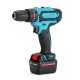 12V Cordless Electric Impact Drill Multi-function Hand Hammer Screwdriver Lithium Battery Rechargable