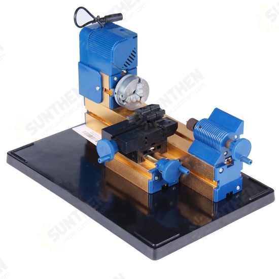 12V DC 2A 24W Multi-purpose Mini Wood Lathe Aluminum Lathe Machine