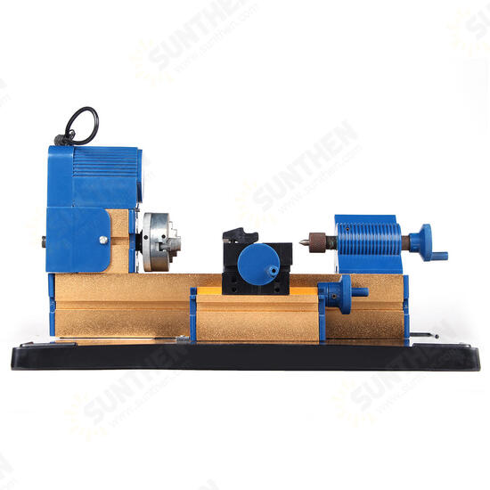 12V DC 2A 24W Multi-purpose Mini Wood Lathe Aluminum Lathe Machine