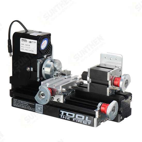 12V DC 2A 24W Multi-purpose Mini Wood Lathe Metal Rotating Lathe Machine