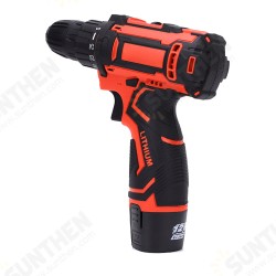 12V Electric Drill Cordless Wireless Rechargeable Electric Screwdriver Drill Set LED W/ 1/2 Batteries Wood Metal Plastic Drilling Tool 12V Electric Drill Cordless Wireless Rechargeable Electric Screwdriver Drill Set LED W/ 1/2 Batteries Wood Metal Plastic Drilling Tool