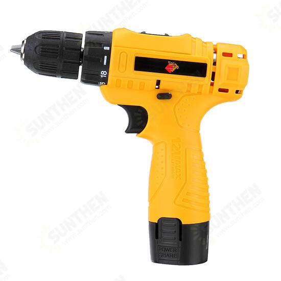 12V High Power Lithium Dril Rechargeable Household Electric Drill 500Rpm