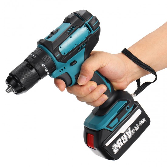 13mm 800W Cordless Brushless Impact Drill Driver 25+3 Torque Electric Drill Screwdriver For Makita 18V Battery
