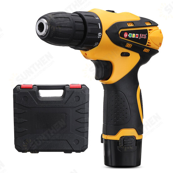 1500mAh 110V-220V Electric Screwdriver Lithium Power Dirver Drill Dual Speed DC12V With Case