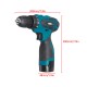 16.8V Cordless Electric Drill Driver 23+1 Torque Multifuntional Screwdriver Power Tool W/ Battery & Drill Bits Set