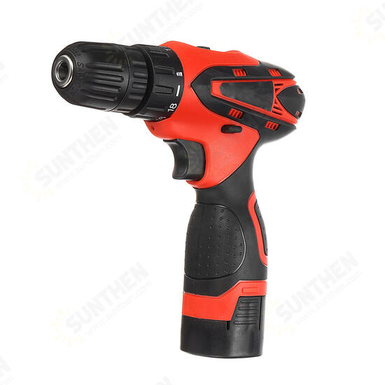 16.8V Li-ion Battery 2 Speed Electric Cordless Drill Screwdriver 18+1 W/ Storage Case