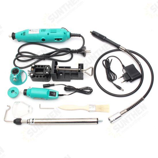 181Pcs Mini Drill Electric Grinder Sanding Polishing Rotary Tool with Accessory Set