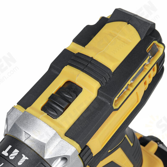 18500mAh 10mm Cordless Impact Drill Rechargeable 2 Speeds LED Electric Drill W/ 1/2pcs Battery