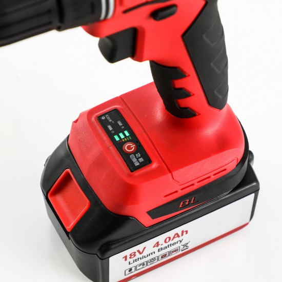 18V 4000mAh Electric Brushless Drills Cordless Screwdriver Power Tools Battery