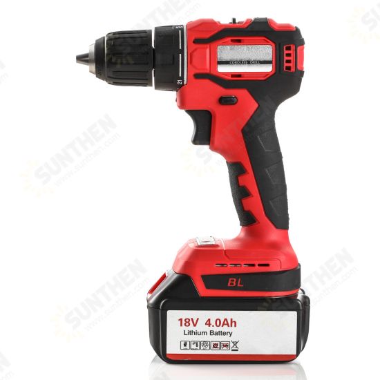 18V 4000mAh Electric Brushless Drills Cordless Screwdriver Power Tools Battery