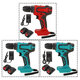 18V Electric Drill 10mm Rechargeable Cordless Power Drills Adapted To Makita Battery With 1 Battery 1 Charger