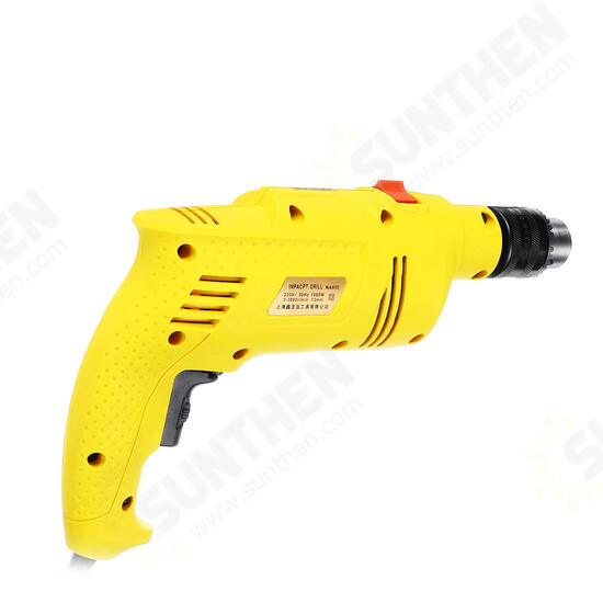 1980W 3800rpm Electric Impact Drill 0-3800r/min Electric Drill Five Axes Linkage Power Drills Powerful Drilling Tool