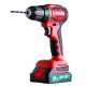 2000mAh 21+1N.M LED Cordless Electric Drill 2 Speeds Impact Drill W/ None/1pc/2pcs Battery