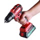 2000mAh 21+1N.M LED Cordless Electric Drill 2 Speeds Impact Drill W/ None/1pc/2pcs Battery