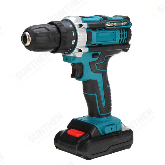 2000rpm Impact Drill Driver Rechargeable Electric Screwdriver Portable Wood Metal Drilling Tool w/ 1pc Battery